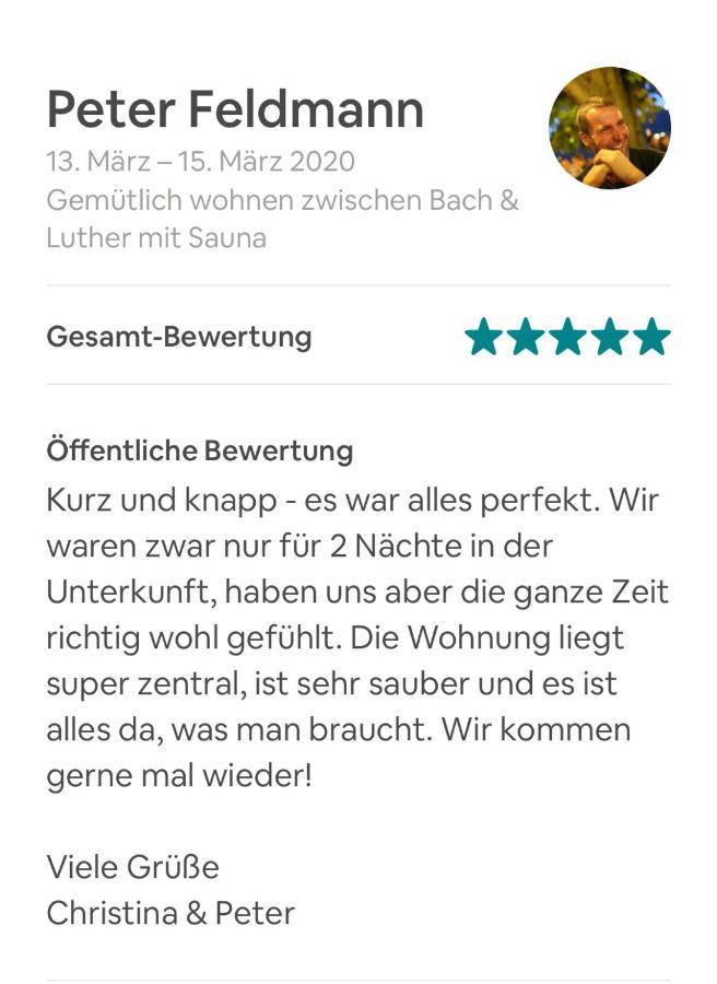 Ferienhaus Zwischen Bach Und Luther Mit Garten Eisenach Esterno foto
